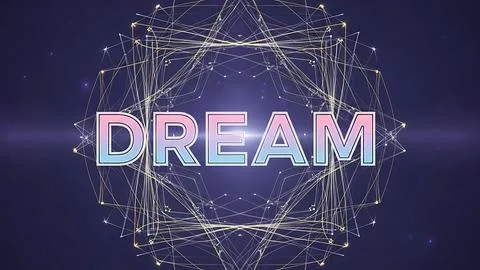Illuminated dream network Stock Illustration