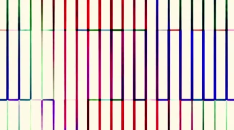 Illuminated Fractal Squares Running Background Stock Footage 65310974