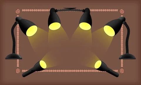 Illuminated frame Stock Illustration