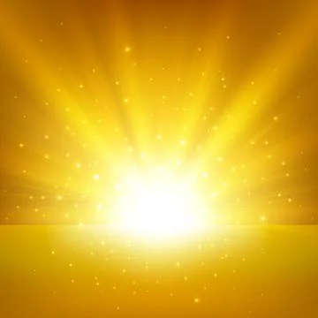 Illuminated Gold Light Background, Vector Illustration 스톡 일러스트