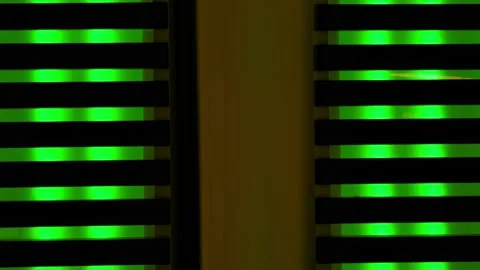 Illuminated Green Column with Stripes 動画素材 221261747