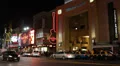 Illuminated Hollywood Boulevard Dolby Theatre Nightlife Movie Premiere Night Lit HD Footage