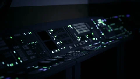 Illuminated interface featuring vivid panels and tactile buttons Stock Footage 330171652