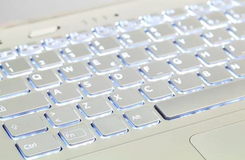 Illuminated Keyboard Stock Photos