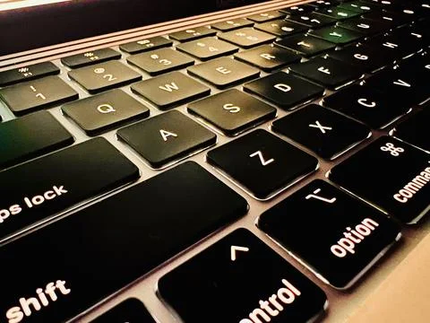 Illuminated keys Stock Photos