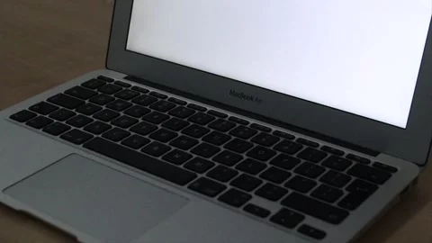 Illuminated Laptop Computer Keyboard with key led lights turning on and off Stock Footage 242024864