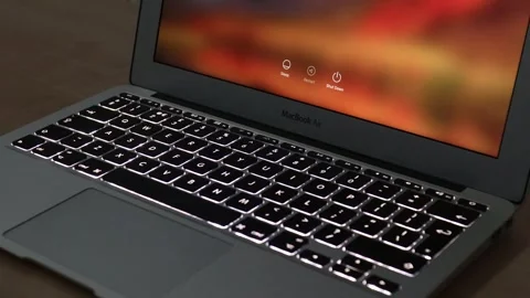 Illuminated Laptop Computer Keyboard Keys Stock Footage 241259544