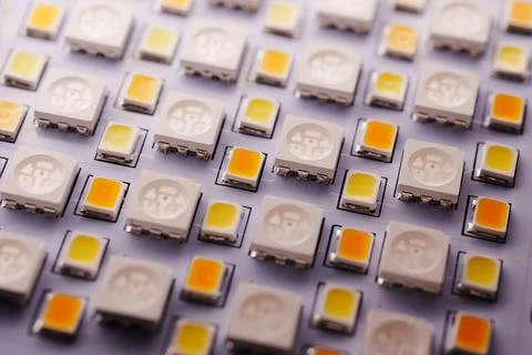 Illuminated LED Matrix Panel Foto stock