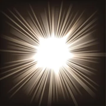 Illuminated Light In Darkness, Vector Illustration Stock-Illustration