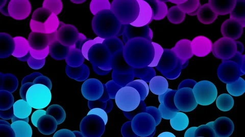 Illuminated Light Spheres Background Stock Footage 305127287