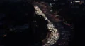 Illuminated Los Angeles Skyline, Hollywood by night Highway, Freeway, Motorway HD Footage