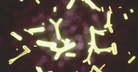 Illuminated micro world showcasing vibrant particles swirling in motion Stock Footage 319749693