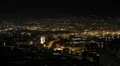 Illuminated Night Evening Lights Naples Skyline Napoli Italy Busy City Sea Coast HD Footage