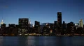 Illuminated Night New York City Manhattan Midtown Skyline Empire State Building HD Footage