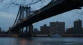 Illuminated Night NYC Manhattan Bridge New York City Empire State Building Light HD Footage