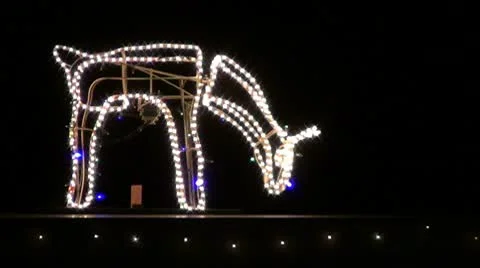 Illuminated object Stock Footage 10576545