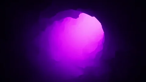 Illuminated purple light in cave Stock-Footage 315162945