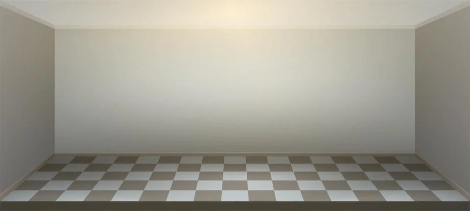 Illuminated realistic studio checkered background Stock Illustration