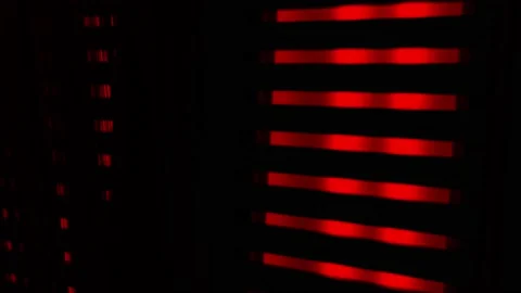 Illuminated Red Column with Stripes 動画素材 221261734