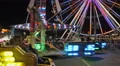 Illuminated Rides Spin At The Fair 4k or 4k+ Resolution