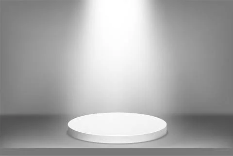 Illuminated scene background with podium イラスト素材