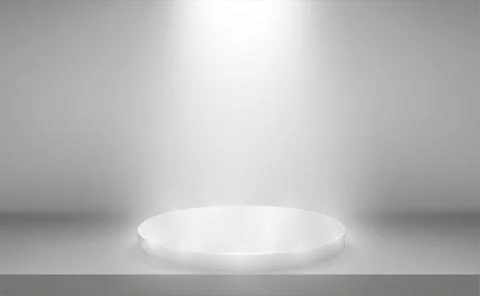 Illuminated scene background with podium イラスト素材