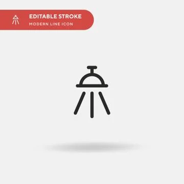 Illuminated Simple vector icon. Illustration symbol design template for web m Stock Illustration