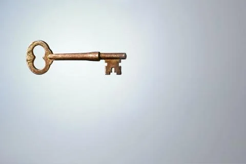 Illuminated skeleton key Stock Photos