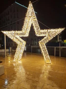 Illuminated star Stock Photos