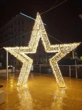 Illuminated star Stock Photos