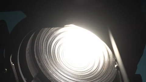 Illuminated Studio Light Lens Flaring on Camera. Stock Footage 260340008