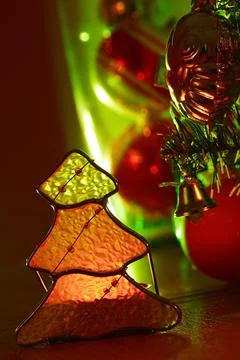 Illuminated tree Stock Photos