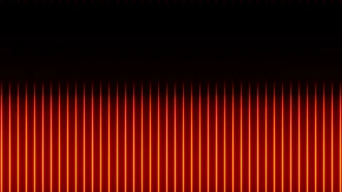Illuminated vertical lines in red neon light moving up. Stock Footage 287830154