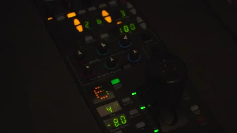 Illuminated video control panel Stock Footage 333543068