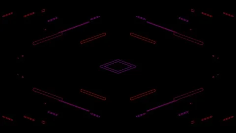 Illuminated violet neon lines 库存影片 280128128