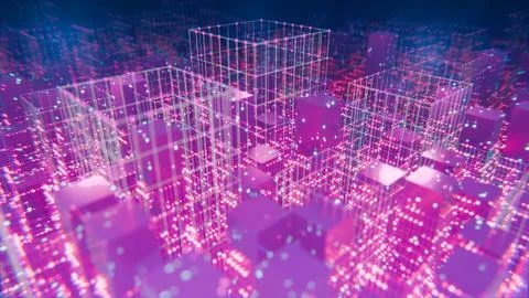 Illuminating the Complex Interactions Within a Transformers Architecture - Stock Illustration