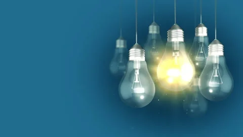Illuminating Iight Bulb Stock Footage 166915301