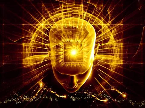 Illuminating Mind Stock Illustration
