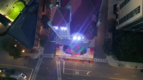 Illuminating the Night - Syracuse, NY Video stock 336162683