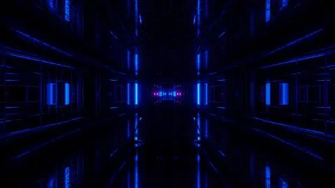 Illuminating Pattern Control Station 4k uhd 3d illustration background Stock Illustration