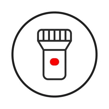 Illuminating the vector flashlight: a beacon of light, design, functionalit.. Stock Illustration