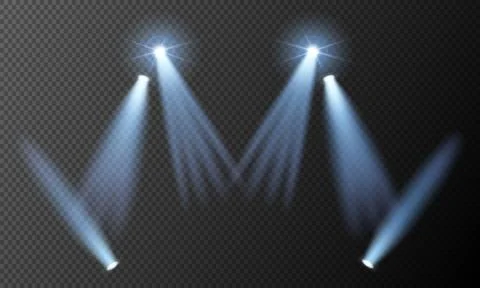 Illumination backlight effects 3d realistic vector illustration. Glowing stag Stock Illustration