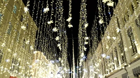 Illumination in the city Stock Footage 85673650