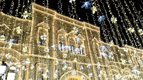 Illumination in the city Video stock 85674100