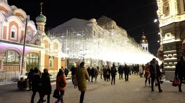 Illumination in the city 스톡 동영상 85674367