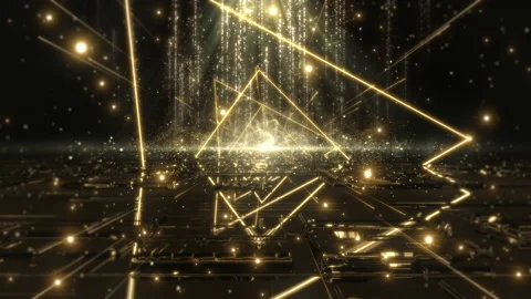 Illumination Glow Particle Stream Up Stock Footage 145110963