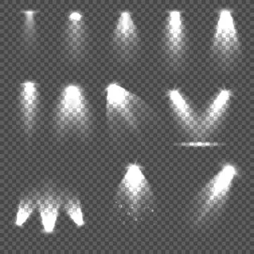 Illumination lights set Stock Illustration