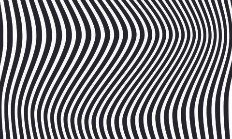 Illusion abstract wave background black and white Illustrazione stock