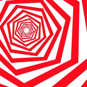 Illusion based on parallel lines. Stock Illustration