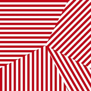 Illusion based on parallel lines. Stock Illustration